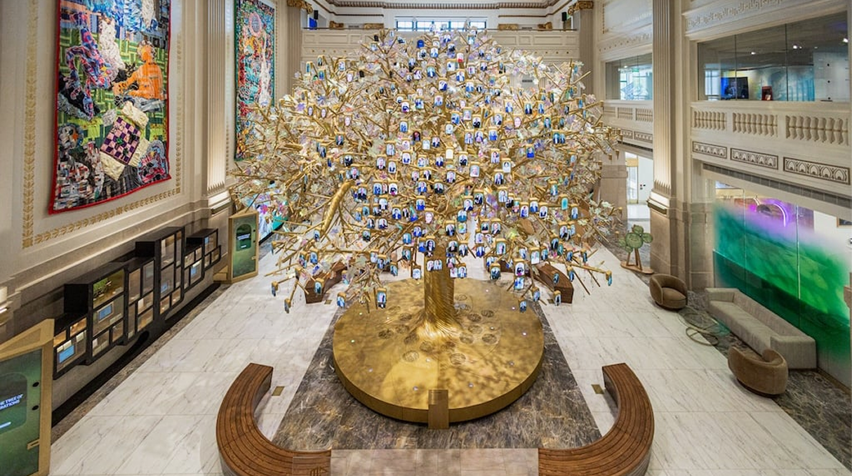 Golden Tree Installation